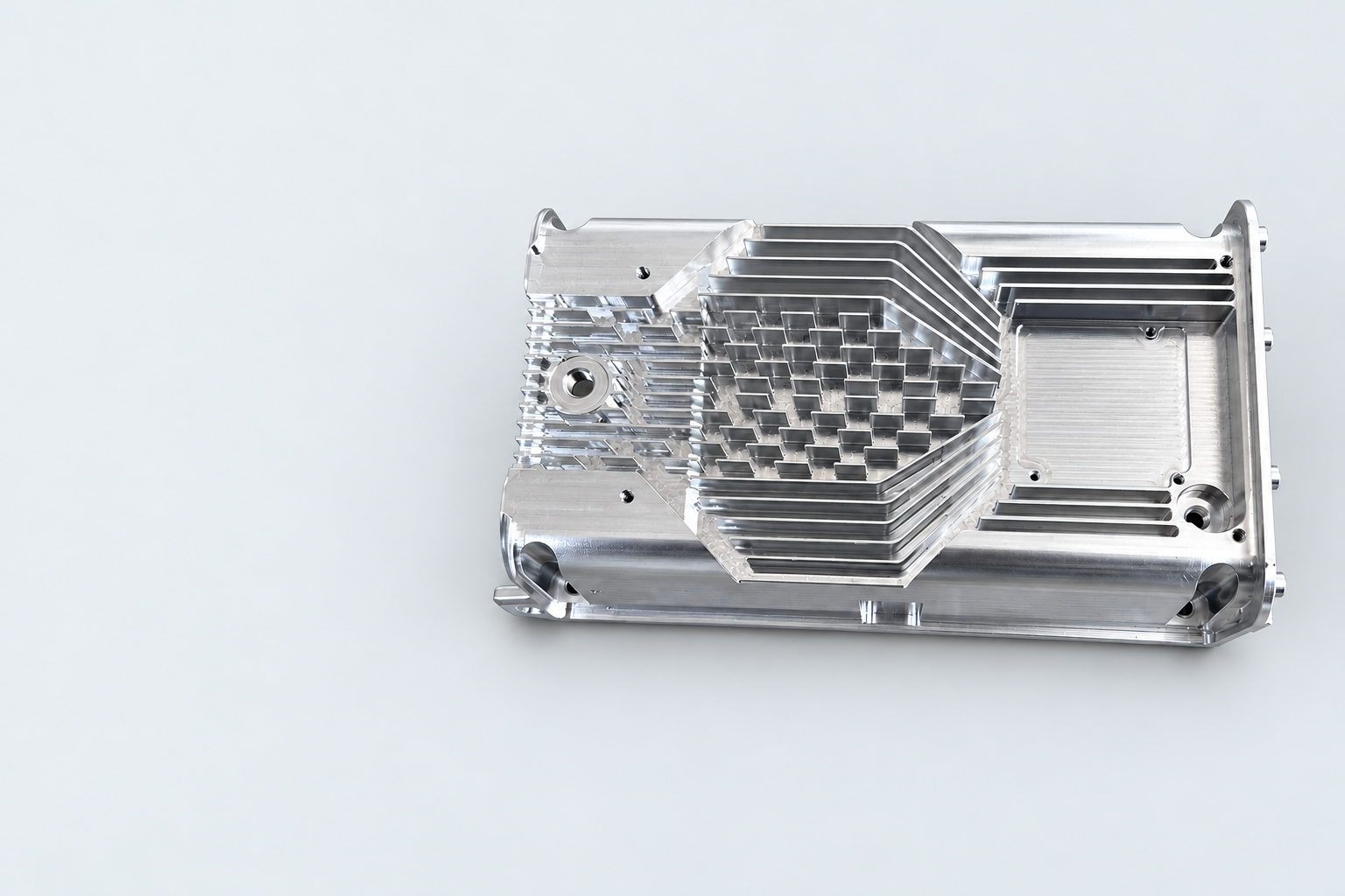 Complex ribbed aluminum housing