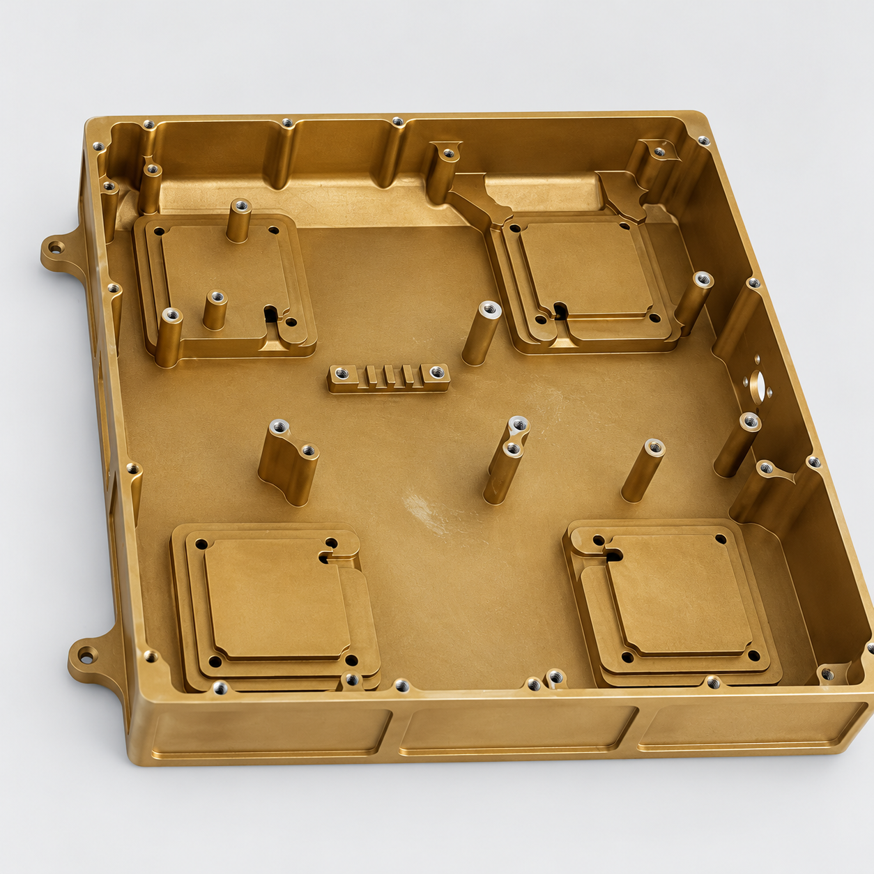 Partitioned electronics housing