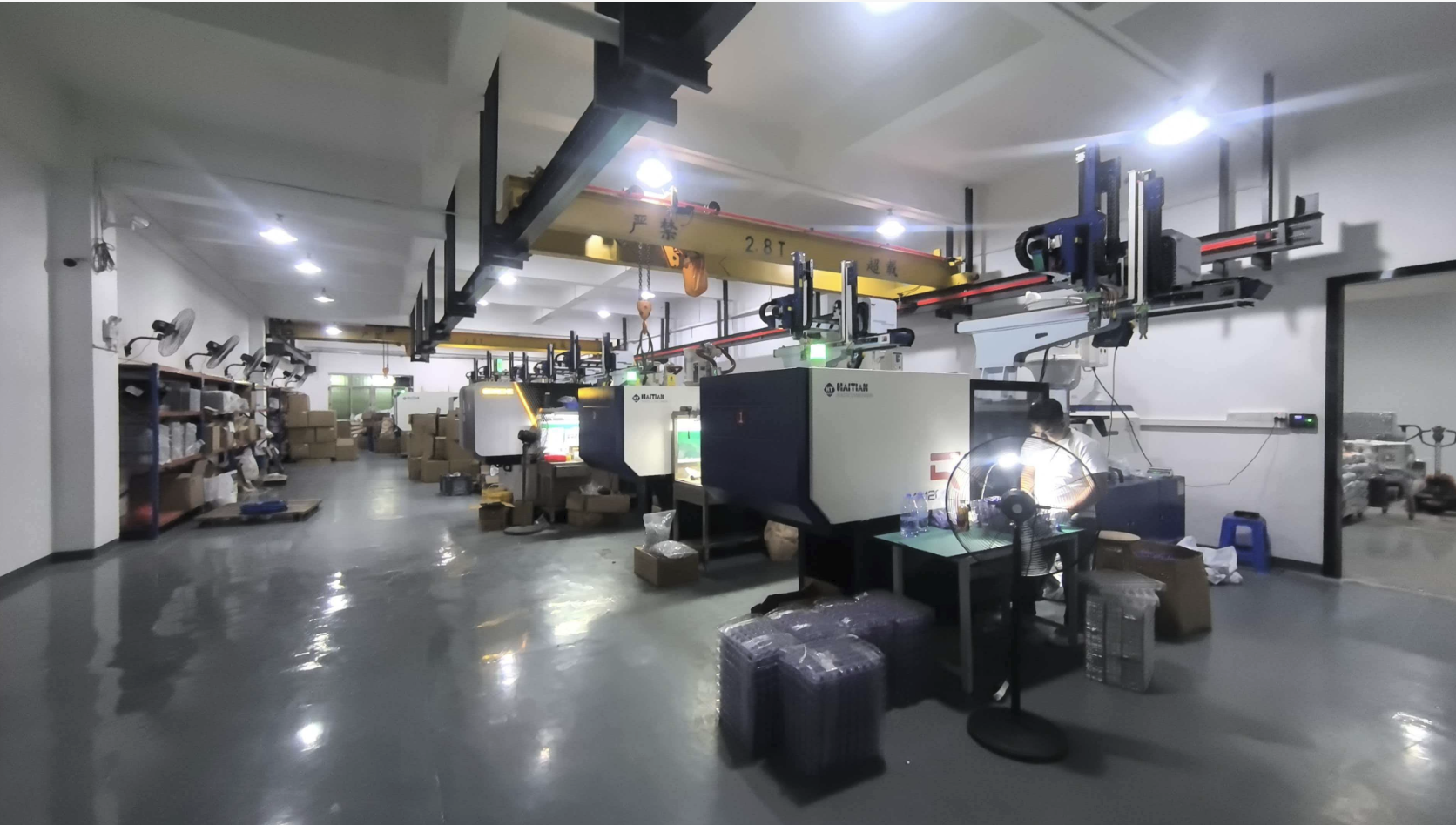Injection moulding production area