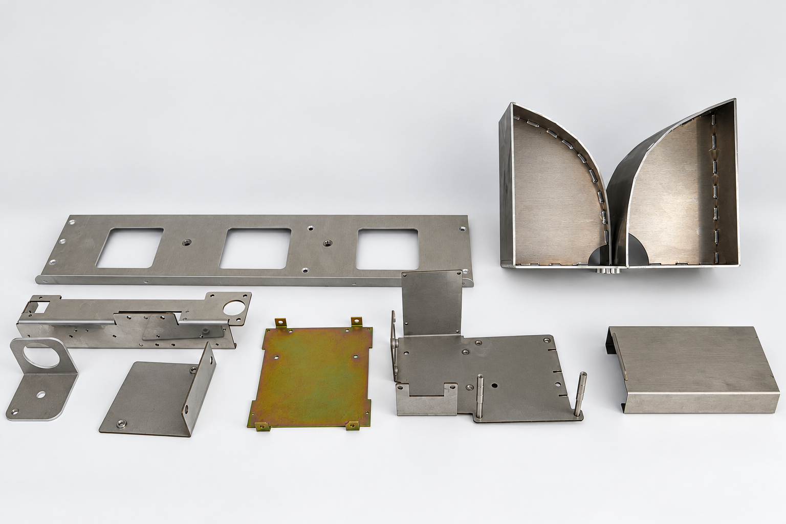 Panels, folded brackets and welded covers
