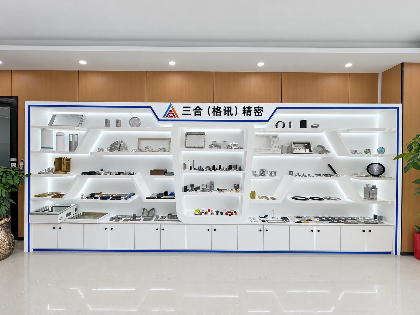 Component sample display cabinet