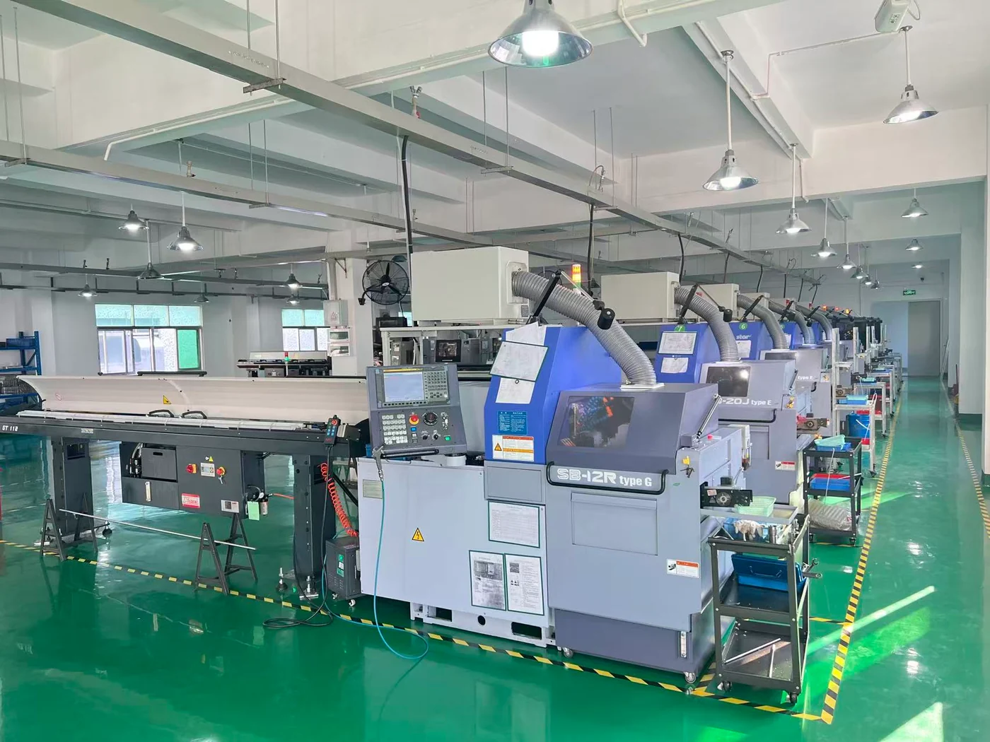 Turning equipment on the production floor